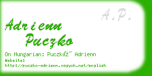 adrienn puczko business card